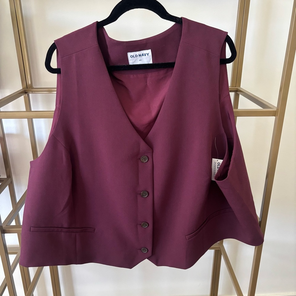 Old Navy Maroon Vest